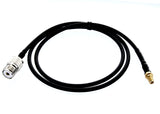 MPD Digital RG58U-SO239-SMA-FEMALE-1 RG-58 Jumper/Adapter for UHF Base and Mobile Antennas SMA Female to UHF SO-239 Female Conne