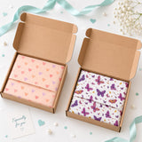 Garden Store Fluttering Butterflies & Heart Love Combo of 2 Wrapping Papers | Premium Romantic Gift Wrap Set for Anniversary, Va
