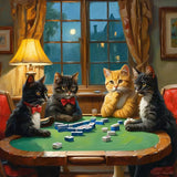 hill froeistung Cats Diamond Art Painting Kits for Adults,Animals Diamond Art Kits for Beginners, 5D DIY Round Full Drill Diamon