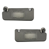 Sun Visor Fits for Chevy Cruze 2017 2018 Pair Set Left + Right Black 2MPLASTIC (Black 3 Screws)