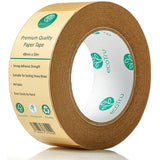 ecotru Ultra Strong Kraft Paper Packing Tape, Heavy Duty Brown Packing Tape for Box & Carton Sealing Packaging Shipping Moving &