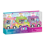 3C4G: Food Truck Festival Sticker Set - 3 Vehicles That Dispense Rolls of Scented Stickers, Sweets, Drinks & Food, Three Cheers 