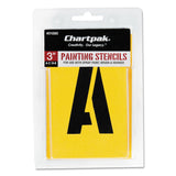 Chartpak Letter and Number Painting Stencils, AZ and 09, 3 Inches H, 35 per Pack (01560)