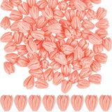 SUNNYCLUE 1 Box 100Pcs 8mm Flower Coral Beads Bulk Pink Coral Charms Artificial Synthetic Jasmine Dyed 3D Carved Bead for Jewelr