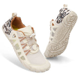 XIHALOOK Water Shoes Womens Quick Dry Sports Swim Aqua Shoes Barefoot for Diving Boating Beach Camping Beige Leopard, 6.5 Women/