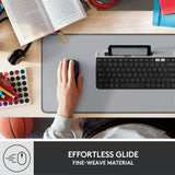 Logitech Desk Mat - Studio Series, Multifunctional Large Desk Pad, Extended Mouse Mat, Office Desk Protector with Anti-slip Base