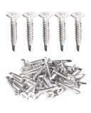 IMScrews #10 x 1 Inch 410 Stainless Steel Self Drilling Screws Phillips Flat Head Sheet Metal Tek Wood to Metal Screws 25 Pcs