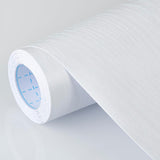 practicalWs Peel and Stick Wallpaper 17.7'' x 78.7'', White Wood Grain Contact Paper Thickness Texture Wall Paper, Self Adhesive