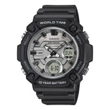 Casio Youth Aeq-120W-7Avdf Analog-Digital Silver Dial Men (Ad284)