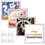 Diamond Art Frame 12x12 Inch - Diamond Frame 30x30 cm Painting Suitable for 10x10inch Picture, Diamond Frames Magnetic Self-Adhe