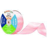 Mandala Crafts Baby Pink Satin Ribbon for Crafts - 50 Yards 1.5 Inch Wide Fabric Ribbons for Gift Wrapping, Flower Bouquets, Hai