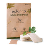 eplanita Natural Dishwashing Sponges (Pack of 12), Kitchen Eco Scrub Scourer, Natural Loofah Plant, Biodegradable and Zero Waste