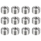 HARFINGTON 12pcs Thread Repair Inserts M14 x 2 Male to M8 x 1.25 Female Thread 10mm Long Stainless Steel Reducing Nuts Metric Se