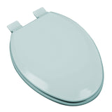 Bath D cor 1F1E5-40 Premium Molded Wood Elongated Toilet Seat with Adjustable Hinge & OSG, Dresden Blue