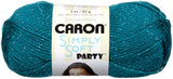Caron Simply Soft Party Yarn (3Pack) Teal Sparkle H97PAR4