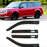 Deebior 4pcs Original Shatterproof Rainproof Side Window Wind Deflectors Tape on Rain Guards Durable Vent Window Visors Compatib