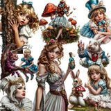 1 Pack Of Fairy Tale Girl Stickers Suitable For Handwritten Notebooks, Laptops, Diaries, Water Bottles, Tea Cups, Suitcases, Diy