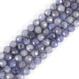 6mm Tanzanite Faceted Gemstone Round Loose Beads Strand 15.5-16 DIY Jewelry Making