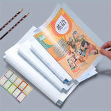 Transparent SelfAdhesive Book Cover Sheets Waterproof Cuttable Protective Sticker Film for School Textbooks & Notebooks | 30