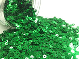 The Design Cart 4 mm Dark Green Circular Plastic Sequins Sitara for Embroidery, Embellishing Handbags, Apparels, Art Craft DIY K