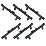 AuRiver 6 pcs Tree Branch Cabinet Handles Twig Branch Cabinet Handles 3inch Hole Center Dresser Handles Modern Alloy Cabinet Han