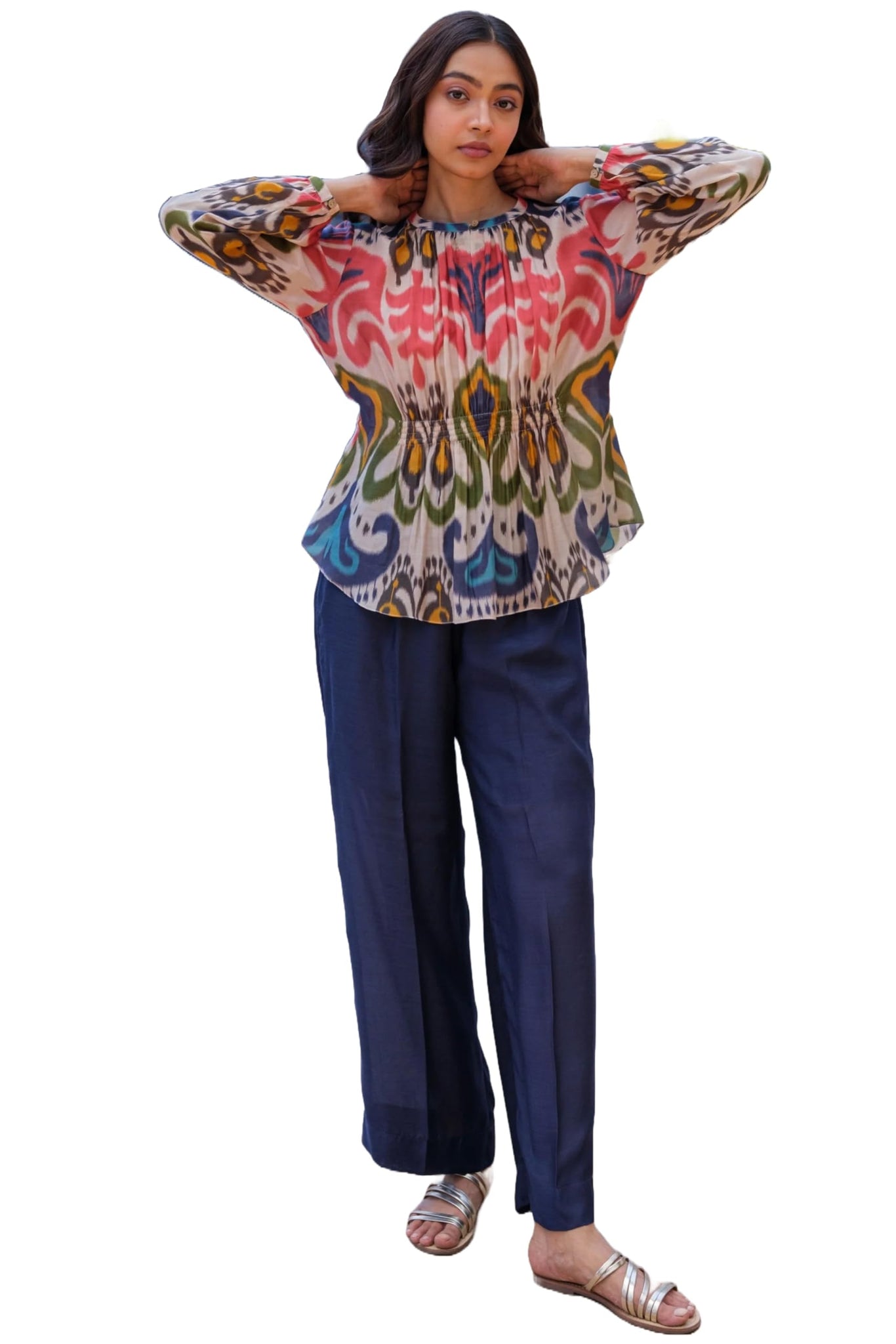 Anni Designer Women'S Rayon Blend Short Length Printed Co-Ord Set (Paran Grey_Xxl_Grey_Xx-Large),Grey,2XL