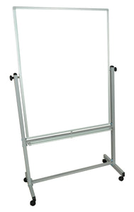 Luxor Mobile Mb3648Ww Dry Erase Double-Sided Magnetic Whiteboard With Aluminum Frame And Stand,36''W X 48''H