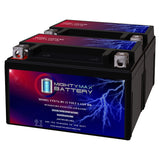 Mighty Max Battery YTX7A-BS 12V 6AH Sealed Lead AGM Battery For Motorcycle - 2 Pack