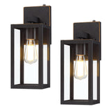 YaoKuem Dusk to Dawn Outdoor Wall Lantern, Photocell Sensor Wall Sconce as Porch Lighting Fixture, E26 Medium Base, Metal Housin
