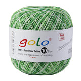 golo Crochet Thread Balls Colored Yarn for Crochetting Lace Yarn D-Green-172