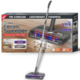 WarmWink Cordless Sweeper, Cordless Electric Sweeper Rechargeable Cordless Sweeper, 360 Direction, Hard Floor Sweeper Roller Swe