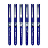Brustro Aeroflow Liquid Ink Rollerball Pens | Blue | 0.5Mm, Micro Tip | Pack Of 6| Ideal For Students, Professionals, Office, Ex