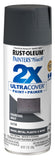RustOleum 350373 Painters Touch 2X Ultra Cover Spray Paint, 12 oz, Satin Charcoal Gray