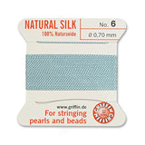 Griffin Bead Cord 100% Natural Silk Turquoise #6
