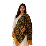 Cotton Dupatta For Women 2.5 Meters | Geometric Design Printed Stole/Scarf/Chunni With Tassels | Lightweight & Casual Wear Pack 