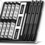 Four Candies Mechanical Graphite Pencil Set, 3pcs Black Metal Pencils with Anti-Skid Grip, Ideal for Artists, Professionals, Tea
