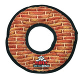TUFFY - World's Tuffest Soft Dog Toy - MEGA Ring Brick- Squeakers -Multiple Layers. Made Durable, Strong & Tough. Interactive Pl