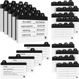 3 Sets Index Card Guide Set Business Index Cards Guide Dividers 2.2 X 3.5 Inches Alphabetical Tabbed Dividers Note For Office File And Recipe 20 Counts A-Z -Like New