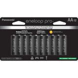 Eneloop Panasonic BK-3HCCA12FA pro AA High Capacity Ni-MH Pre-Charged Rechargeable Batteries, 12-Battery Pack