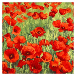 Poppies-Paper Art-32,,X32,,