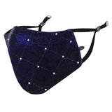 Masq By QOne 4 Layer, Reusable, With Detachable Chain & Ear Adjusters, AntiBacterial (Bfe>99%) Velvet Cloth Face Mask For Wome