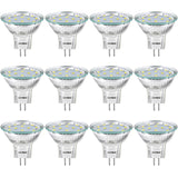 SANSUN 3W MR11 LED Landscape Light Bulbs, Low Voltage 12V 20W Halogen Replacement for Outdoor Landscape Spotlight and Track Ligh