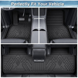 Mixsuper Front Floor Mats Compatible with 2012-2016 Ford F-250/F-350/F-450/F-550, Super Duty with Raised Drivers Side Pedal, All