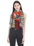 Fabseasons Animal Printed Scarf, Scarves, Stole & Shawl For Women & Girls, Size 90 * 170 Cms