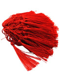 MSCFTFB 120 Pieces 5inch Silk Floss Tassels with Hang Loops Mini Tassels Mala Tassel Kits for Bookmarks Earring Jewerly Making B
