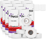 Perco 1-Line White Blank Price & Date Gun Labels – 80 Rolls, 80,000 Count