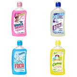 Laundry Liquid Soap Variety Pack, 4 Bottles Foca, Carisma, Roma, Blanca Nieves, 500 ml Each