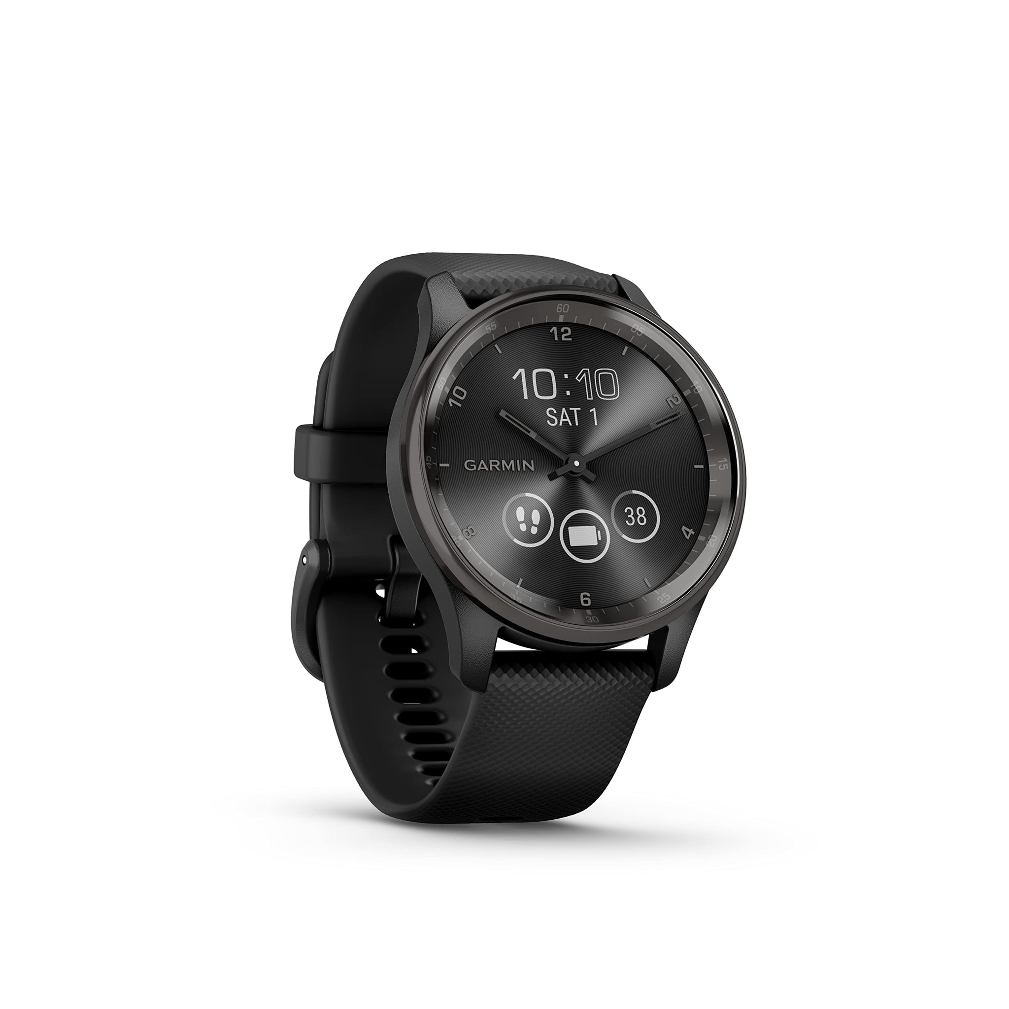 Garmin V  Vomove Trend, Stylish Hybrid Smartwatch, Long-Lasting Battery Life, Dynamic Watch Hands And Touchscreen Display, Blac