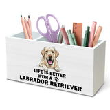 DILSJ Labrador Retriever Gifts Pen Pencil Holder Organizer For Desk, Dog Mom Dad Lovers Gifts, Life Is Better With Labrador Retr