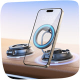 ?2025 Newest?SUPERONE for Magsafe Car Mount Suction Cup,?80% Less Spcae, Strongest Suction?Magnetic Phone Holder for Car, Vacuum